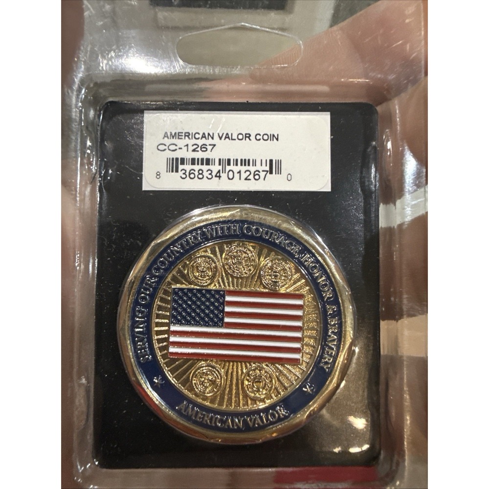AMERICAN VALOR Challenge Coin, US Military - Picture 2 of 2